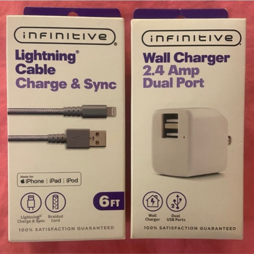 Infinitive Lighting Cable & Wall Charger